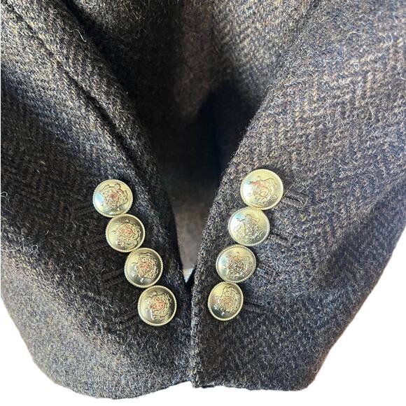 J.Crew Bristol Blazer Jacket Chocolate Brown Wool Double Breasted Size 10P - Picture 10 of 11